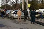 تصادف سرویس مدرسه در تهران ۴ مجروح داد