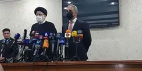 فیلم | حضور لاریجانی در محل شهادت سردار سلیمانی
