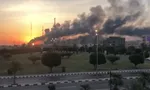 آتش سوزی گسترده در آرامکوی عربستان + عکس