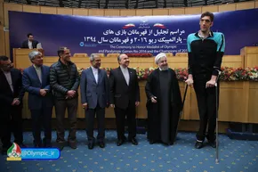 عکس/ تصویر سیامند رحمان روی سکو پارالمپیک