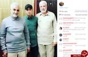 عکس/ حاج‌ قاسم کنارضریح عسکریین(ع)