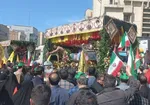 فیلم/ رهبر انقلاب بر پیکر ۷ شهید راه قدس نماز اقامه کردند