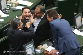 تصاویر/نشست خبری رئیس مجلس شورای اسلامی