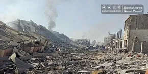 فیلم | اولین نماز جمعه در نوار غزه پس از آتش‌بس
