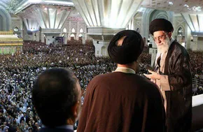 عکس/ سیدحسن خمینی در کنار یکی از کاندیداهای ریاست جمهوری