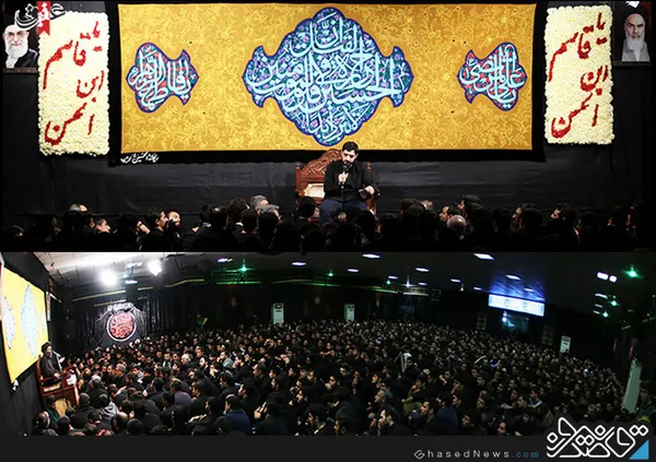  هیئت ریحانه الحسین با مداحی سید مجید بنی فاطمه