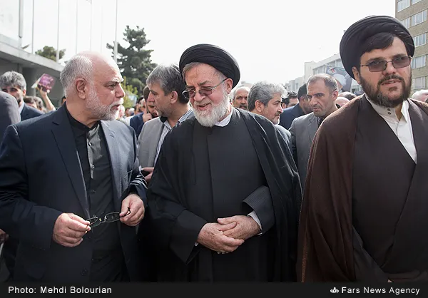 حجت الاسلام شهیدی محلاتی رئیس بنیاد شهید