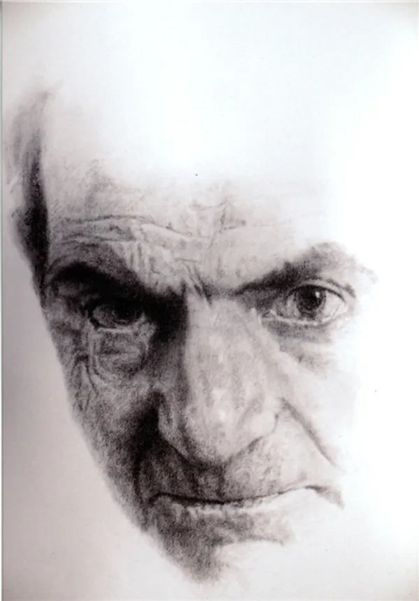 نگاره ای ازچهره استاد سید محمدحسین شهریار/طرح از سعید آجرپز