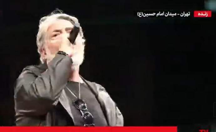 فیلم| خواننده لس‌آنجلسی در میدان امام حسین روی استیج رفت