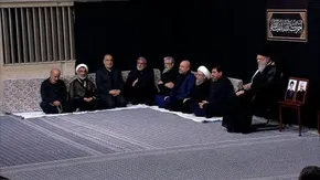فیلم| سوگواری ایستاده زنان بوشهری به یاد شهدای کربلا