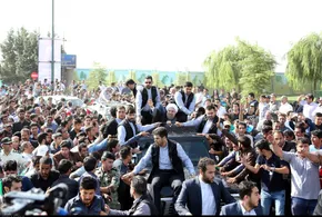 تصویر یک مرجع درحال سبزی پاک‌کردن