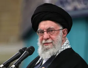 تصاویر | «انتقام قطعی است»؛ روایت تایم از مراسم وداع با رهبر شهید در مصلی تهران