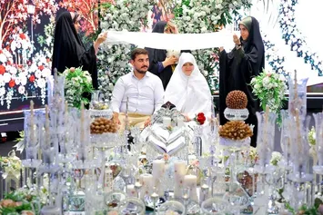 تصاویر| جشن ازدواج ۱۱۰ زوج تهرانی