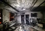 مرگ غم انگیز پیرمرد بر اثر حریق اتاقک نگهبانی