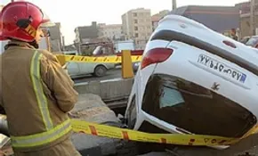 فیلم / واژگونی سه خودرو شوتی در جاده یاسوج - اصفهان | سه راننده جان باختند