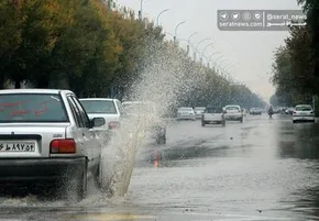 تصاویر / بارش باران و آب گرفتگی شدید معابر در شیراز