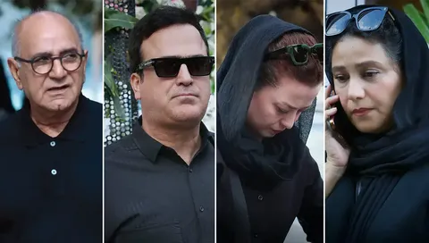 تصاویر | مراسم ترحیم پدر رامبد جوان