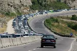 ترافیک نیمه‌سنگین در جاده چالوس