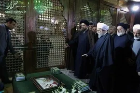 تصویر دیده‌نشده از رهبرانقلاب در تظاهرات 57