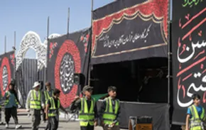 تصاویر| کاروان عشق در مسیر حرم رضوی
