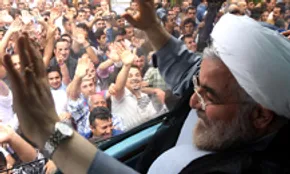 عکس/ میزان استقبال از روحانی در ساری