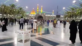 تصاویر/ شستشوی گنبد حرم حضرت عباس(ع)