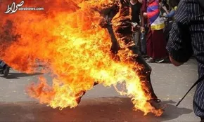تصاویر / برگزاری یادبود سرباز آمریکایی که در اعتراض به رژیم صهیونیستی خود را به آتش کشید