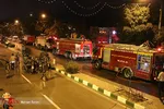 آتش در محوطه سازمان میراث‌فرهنگی اطفاء شد