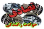 مصدومیت 14 نفر در برخورد اتوبوس با تیر چراغ‌برق