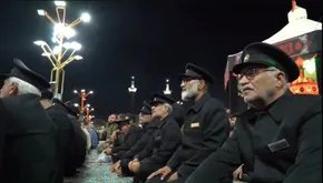 تصاویر/تشییع پیکر دو شهید گمنام در شاندیز - مشهد