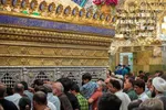 تصاویر/ طراوت باران بهاری در حرم حضرت معصومه(س)