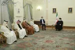 تصاویر / دیدار وزیر امور خارجه قطر با امیر عبداللهیان