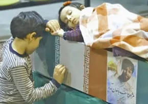 عکس/ مدافع حرمی که در اهواز شهید شد