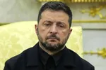 فیلم/تیک‌های عجیب زلنسکی حین دیدار با نخست وزیر انگلیس!