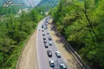 انسداد محور کندوان بر اثر رانش زمین