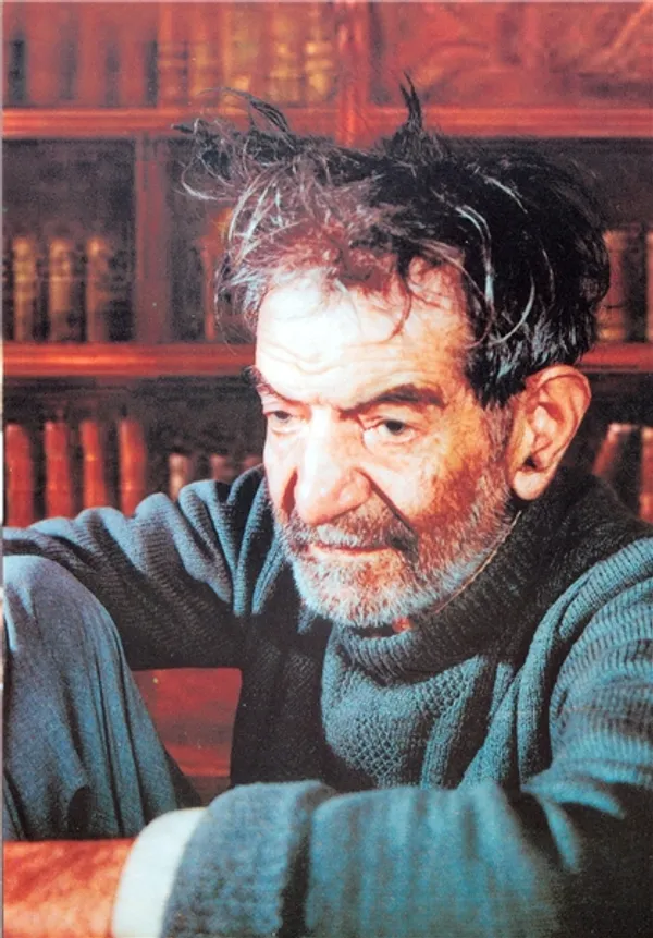  چهره استاد سید محمدحسین شهریار در کهنسالی  /عکس از استاد علی صادق نخجوانی
