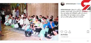 عکس/ لیلا اوتادی در جمع موجودات عجیب