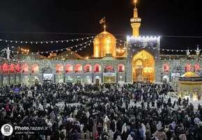 تصاویر| بارش باران در حرم مطهر امام رضا(ع)