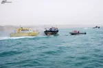 توقیف یک فروند قایق حامل دام قاچاق در آب‌های جزیره قشم