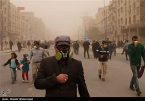 تصاویر/چهارمین روز گردوغبار بندرعباس