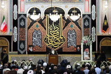 تصاویر| مراسم گرامیداشت ارتحال آیت‌الله شبیری زنجانی در حرم مطهر حضرت معصومه (س)