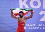 عکس| ضرغامی خطاب با دختره نقره‌ای ایران:طلا خودتی! خانوم!