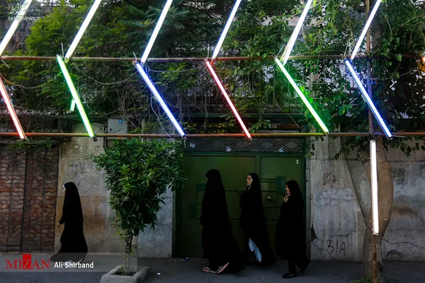 خیابان های تهران در شب میلاد امام زمان‌(عج)