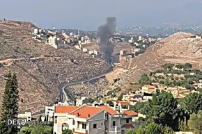 فیلم| حمله اسرائیل به مقر ارتش لبنان در «صور»