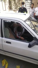 عکس/ اولین تصویر منتشر شده از ترور دقایقی پیش یکی از مدافعین‌حرم در خیابان مجاهدین اسلام تهران
