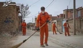 فیلم / واکنش جالب پاکبان شهرداری بعد از شنیدن خبر حمله ایران به اسرائیل