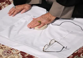 عکس/ ابرازعلاقه مجروح دفاع‌مقدس به رهبری