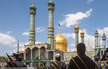 تصاویر| عزاداری خادمان حرم کریمه اهل بیت (ع) در سالروز شهادت امام جواد (ع)