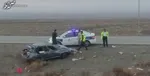 ۱۹مصدوم در واژگونی اتوبوس مسافربری در یزد