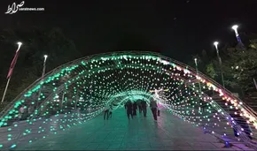 عکس/«پلی از رنگین کمان» در جشنواره نور